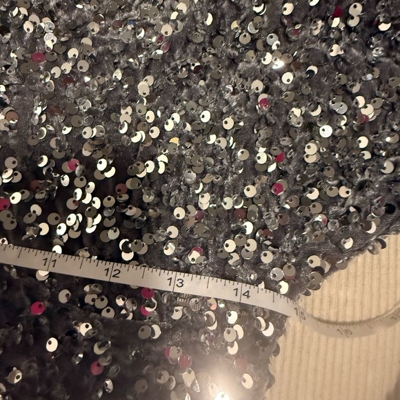 Forever 21 Silver Sequin Mini Dress - Picture 6 of 8